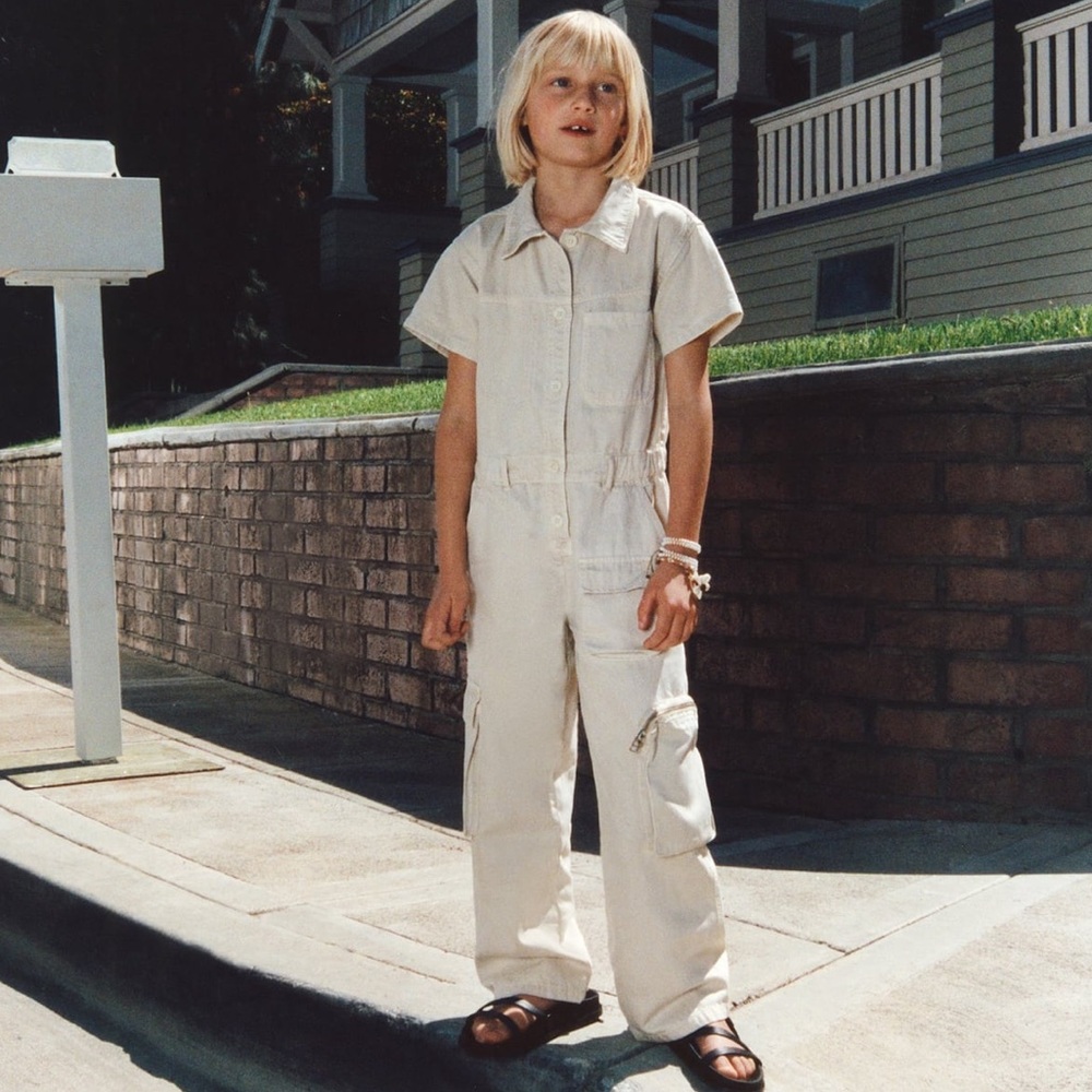 Zara Cream Kids Jumpsuit